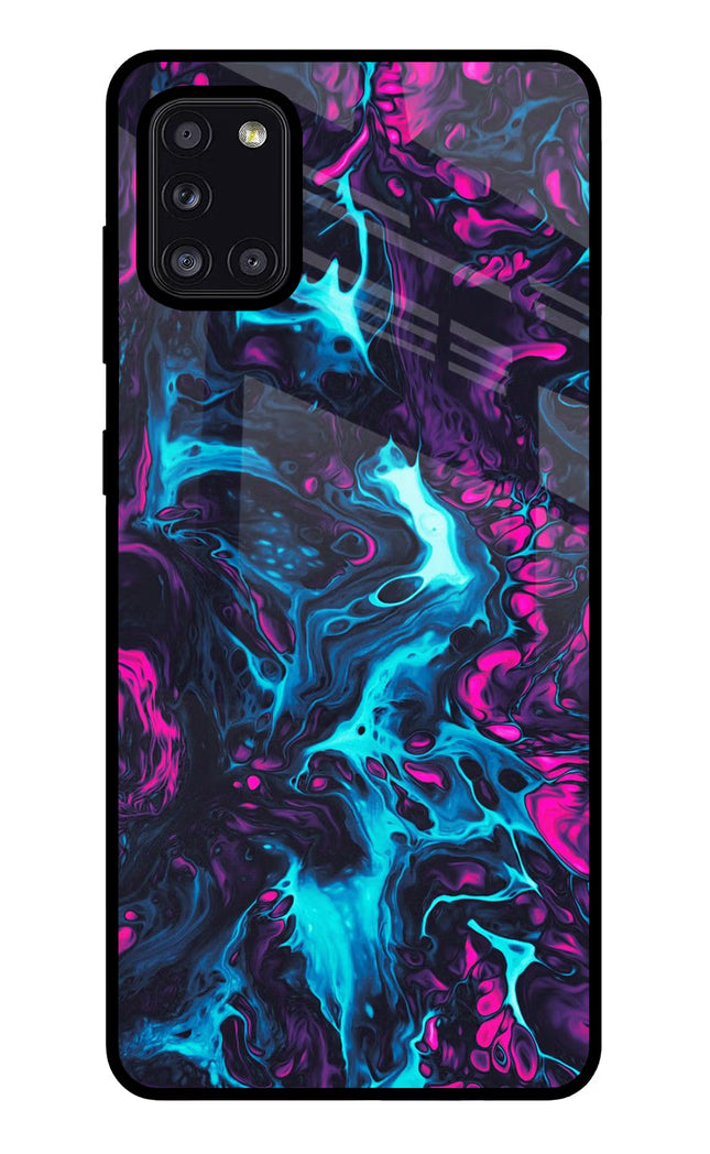 Abstract Samsung A31 Glass Case