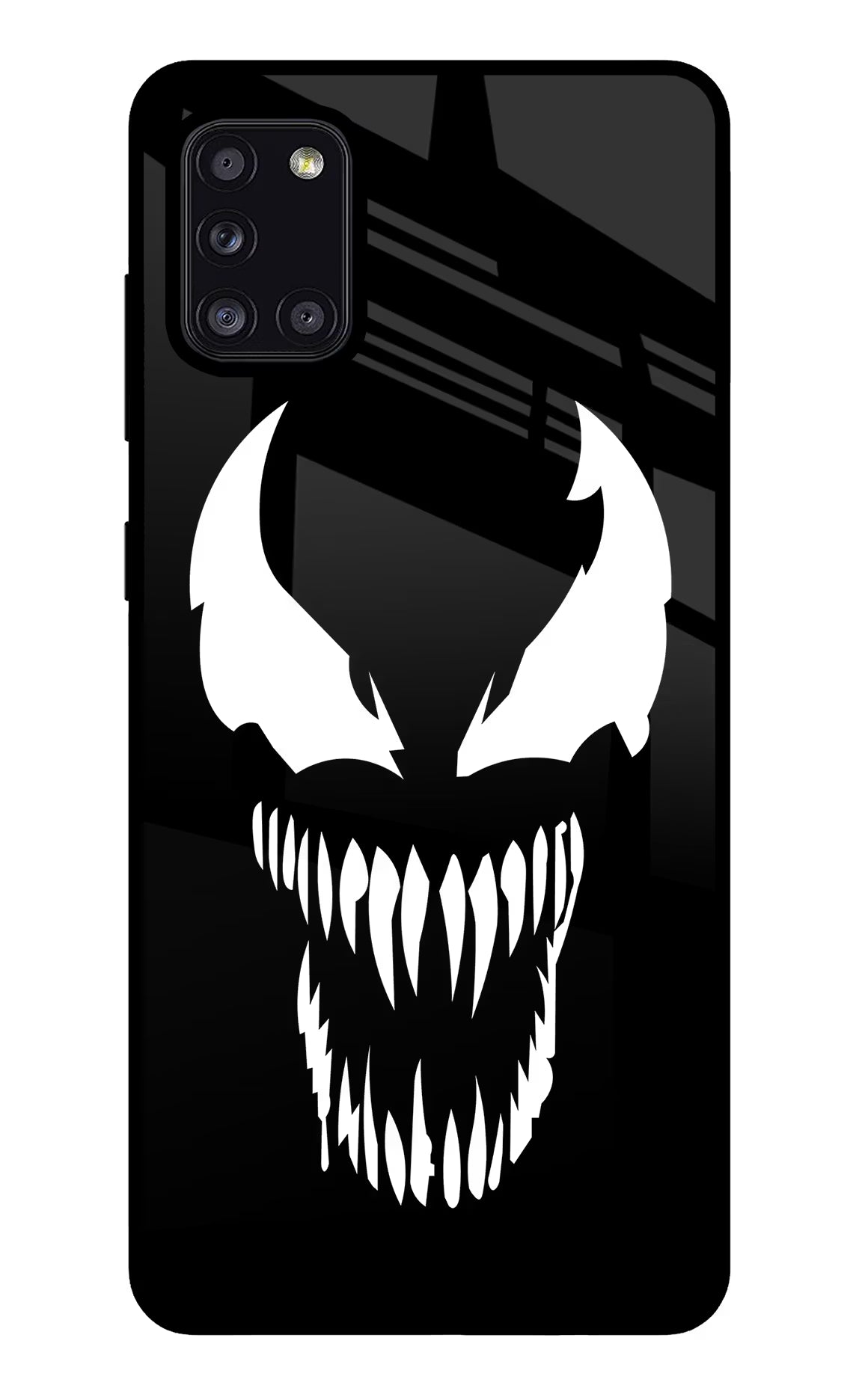 Venom Samsung A31 Glass Case Back Cover by Casekaro