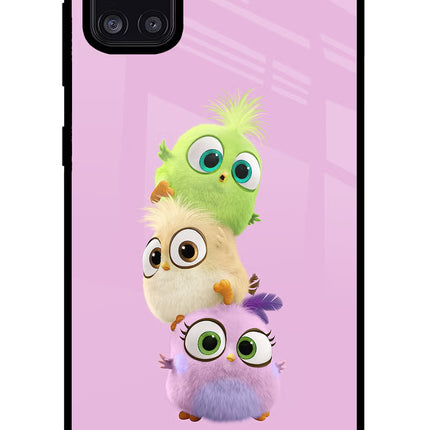 Cute Little Birds Samsung A31 Glass Case