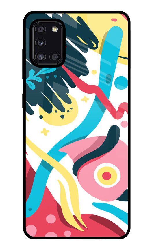 Trippy Samsung A31 Glass Case