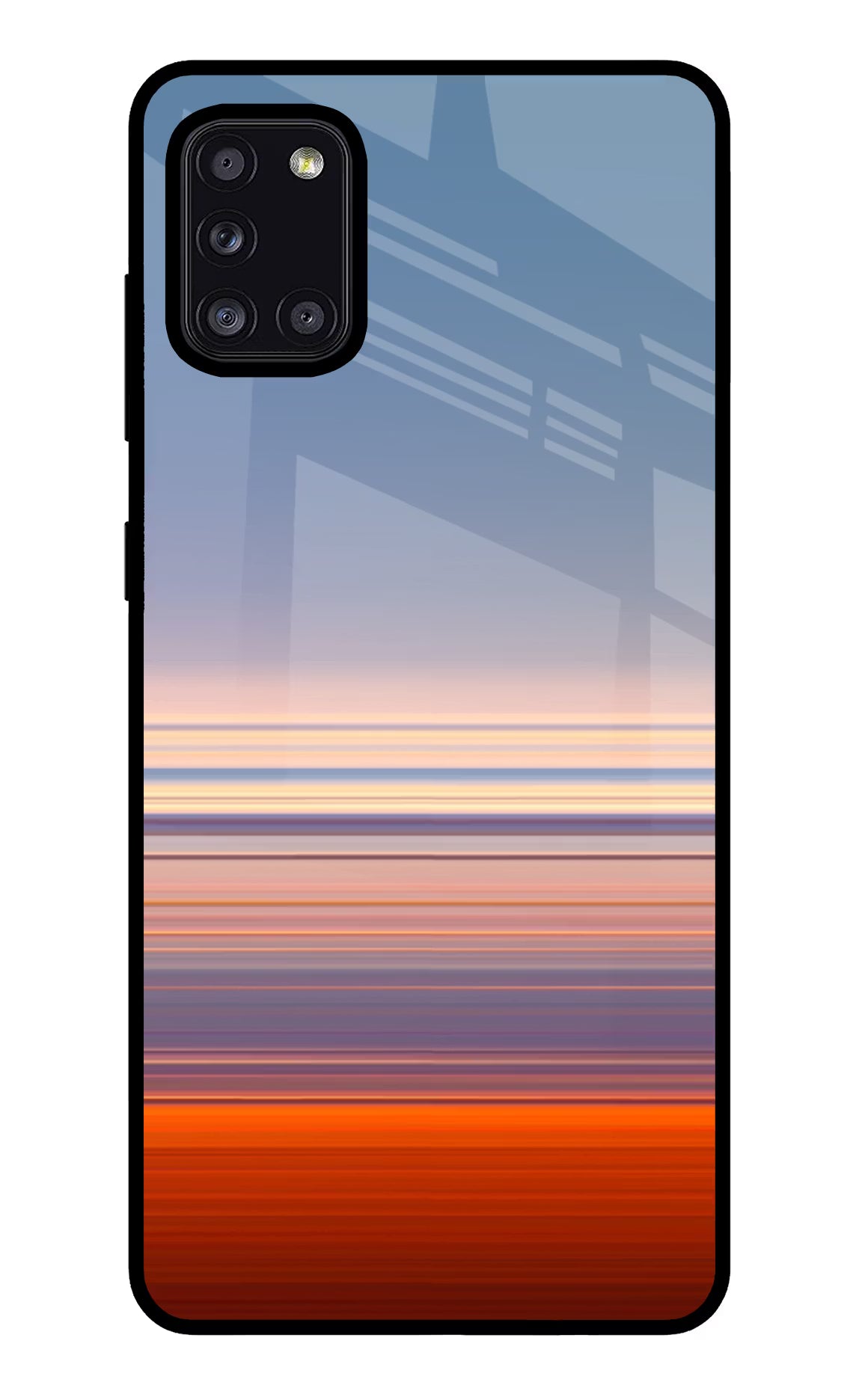 Morning Colors Samsung A31 Glass Case Back Cover by Casekaro