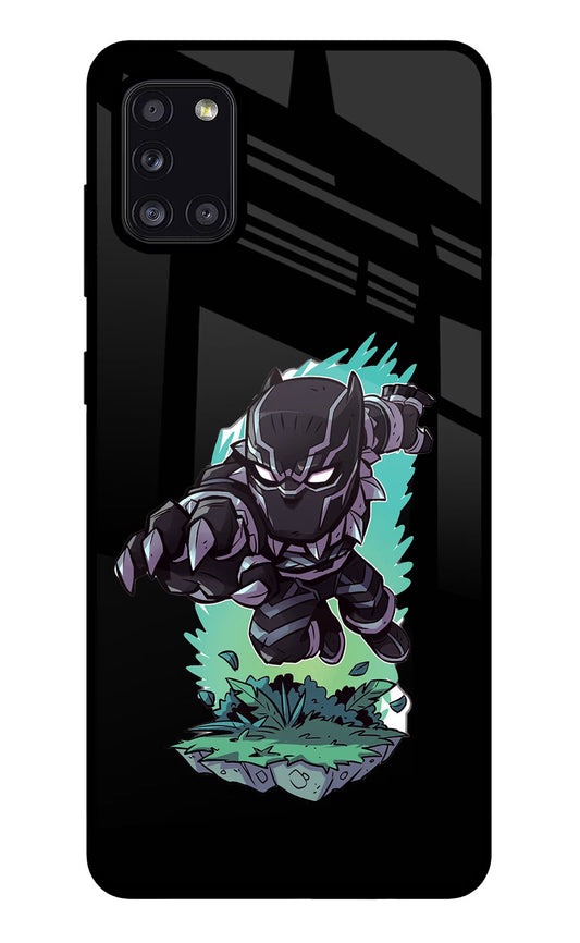 Black Panther Samsung A31 Glass Case