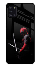 Deadpool Samsung A31 Glass Case