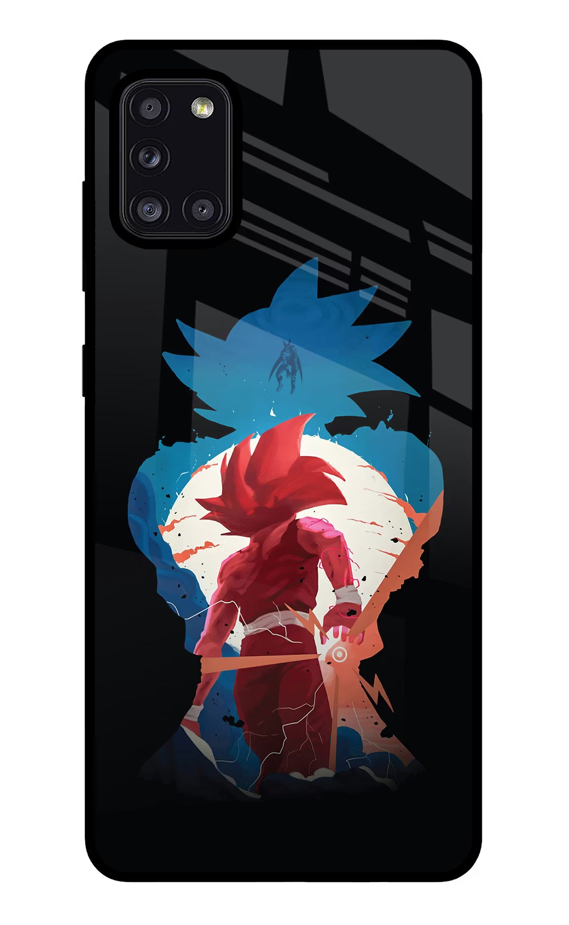 Goku Samsung A31 Glass Case Back Cover by Casekaro