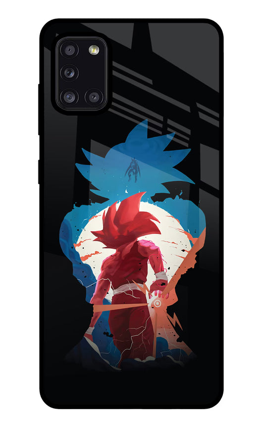 Goku Samsung A31 Glass Case
