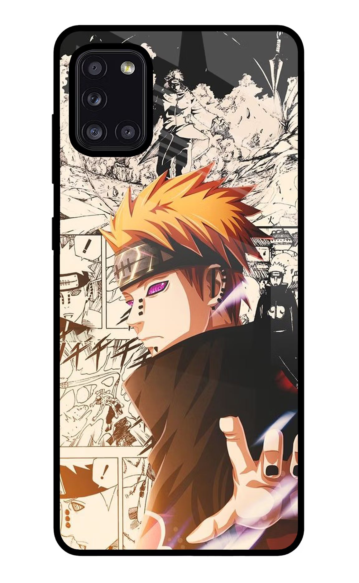 Pain Anime Samsung A31 Glass Case Back Cover by Casekaro