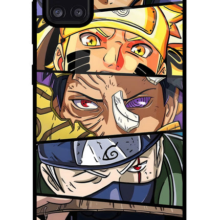Naruto Character Samsung A31 Glass Case