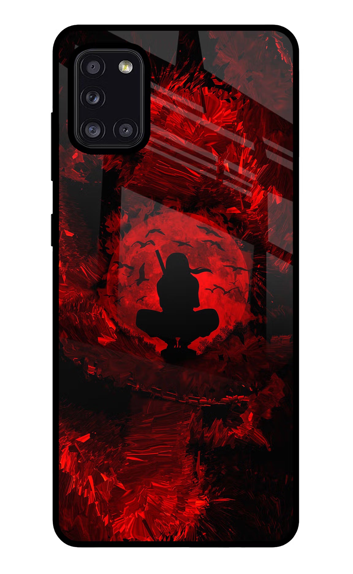 Itachi Uchiha Samsung A31 Glass Case Back Cover by Casekaro