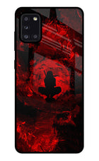 Itachi Uchiha Samsung A31 Glass Case