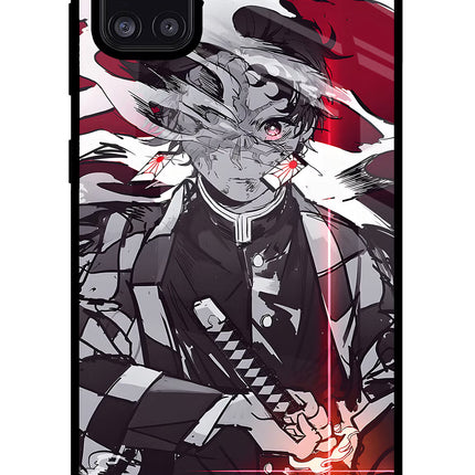 Demon Slayer Samsung A31 Glass Case