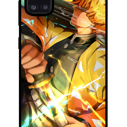 Demon Slayer Samsung A31 Glass Case