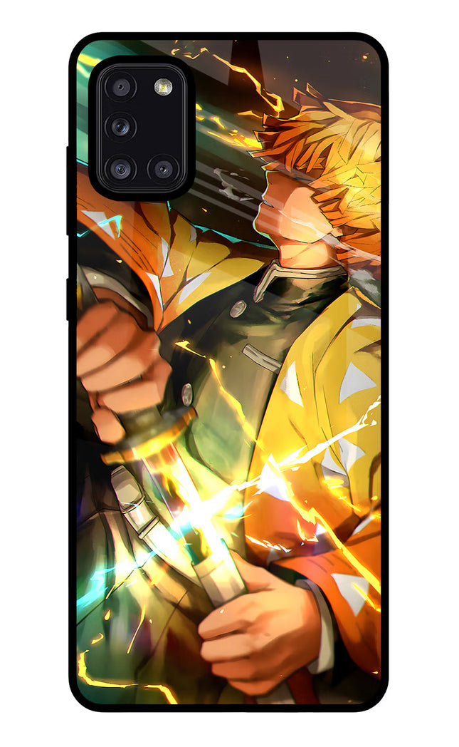 Demon Slayer Samsung A31 Glass Case