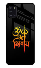 Om Namah Shivay Samsung A31 Glass Case