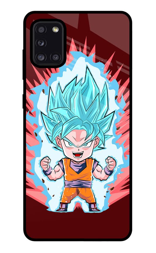 Goku Little Samsung A31 Glass Case