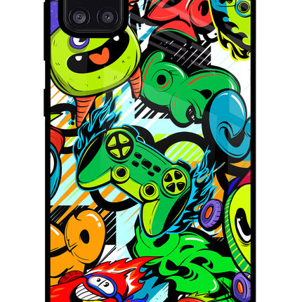 Game Doodle Samsung A31 Glass Case