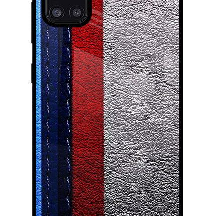 BMW Stripes Samsung A31 Glass Case
