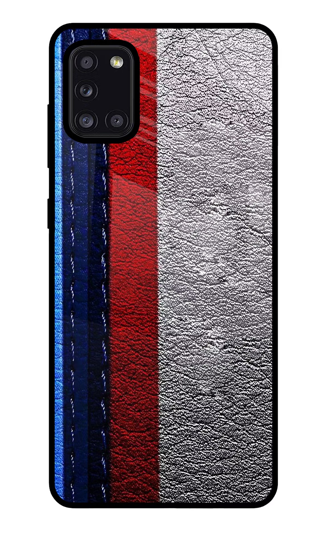 BMW Stripes Samsung A31 Glass Case