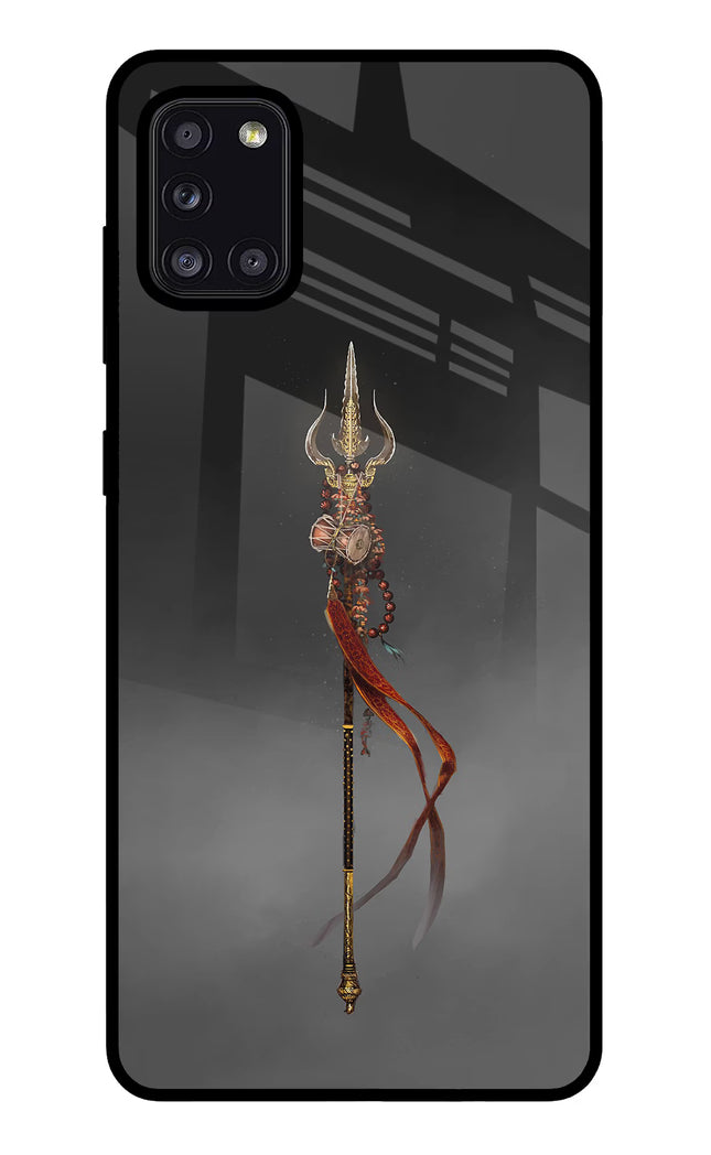 Shiv Trishul Samsung A31 Glass Case