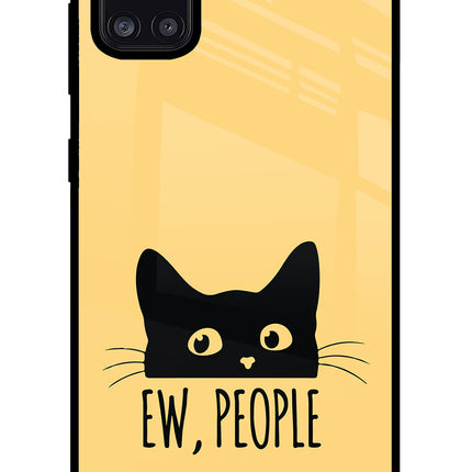 Ew People Catitude Samsung A31 Glass Case