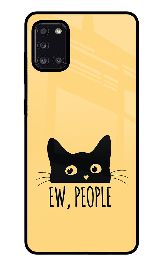 Ew People Catitude Samsung A31 Glass Case