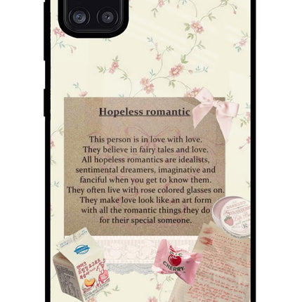 Hopeless Romantic Samsung A31 Glass Case