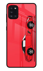 Red Velocity Samsung A31 Glass Case