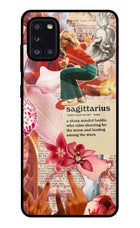 Sagittarius Zodiac Samsung A31 Glass Case