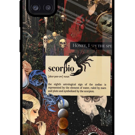 Scorpio Zodiac Samsung A31 Glass Case
