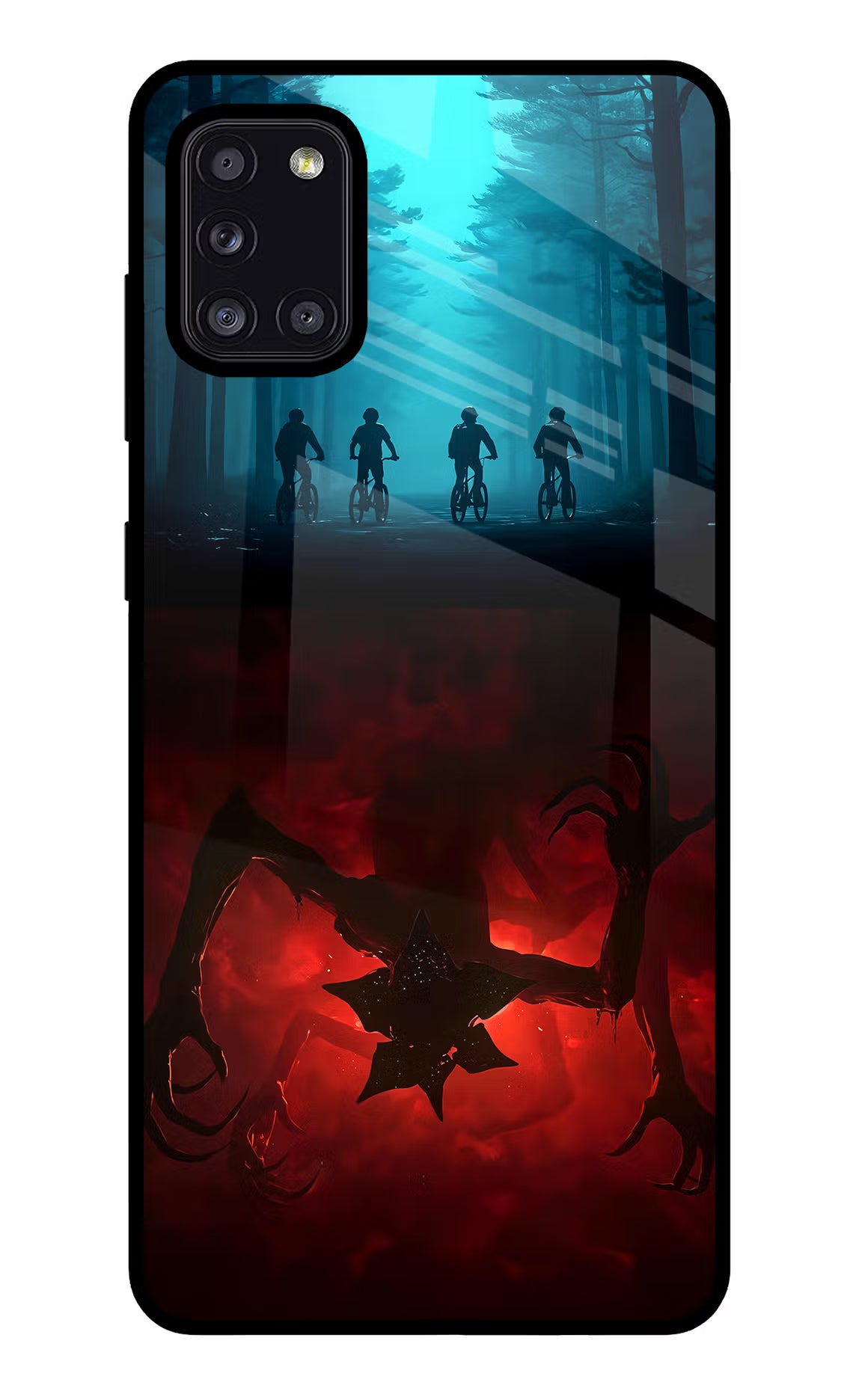 Ordinary Things Downside Up Samsung A31 Glass Case Back Cover by Casekaro