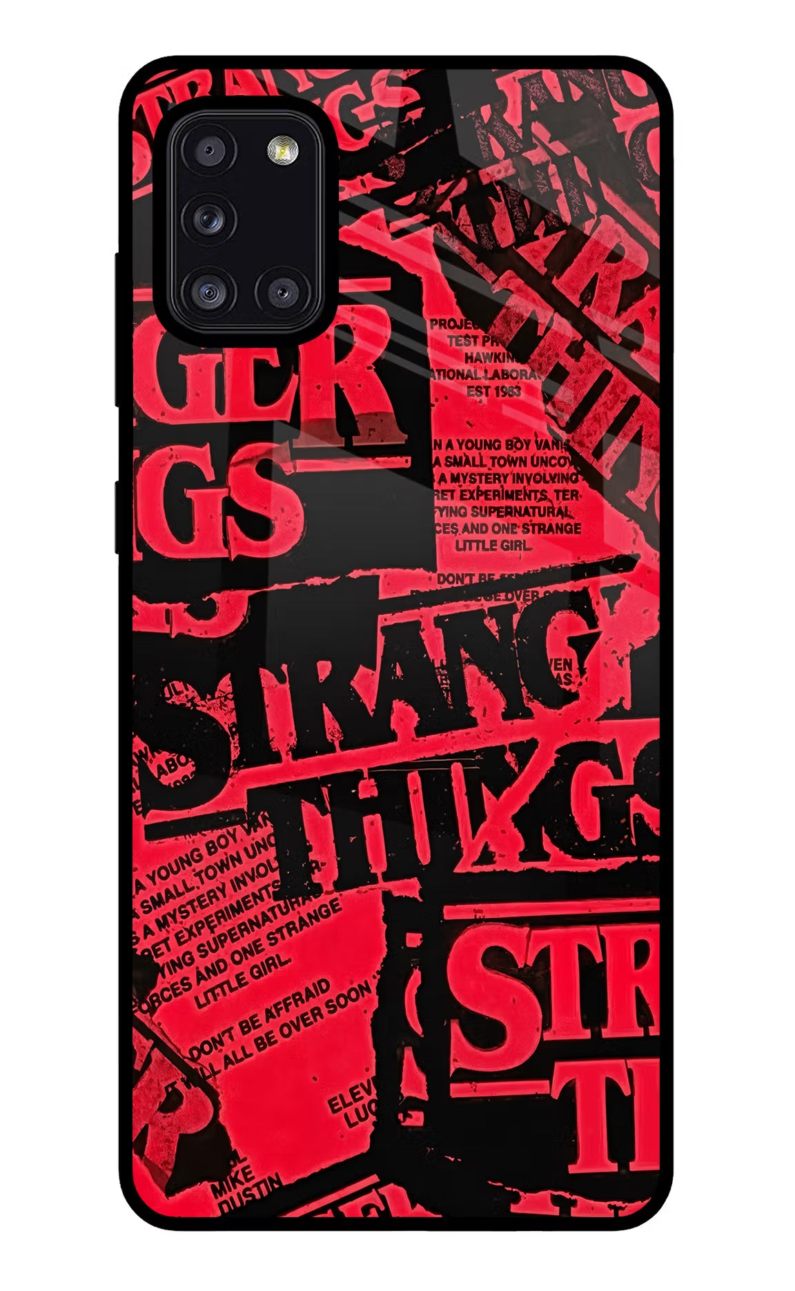 Ordinary Things Samsung A31 Glass Case Back Cover by Casekaro