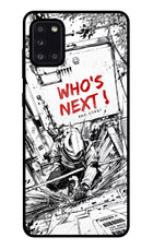 Who's Next Samsung A31 Glass Case