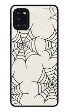 Spider Web Samsung A31 Glass Case