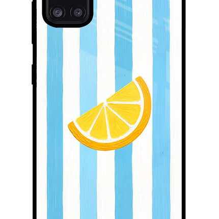 Summer Lemon Samsung A31 Glass Case