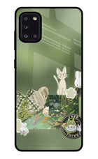 Aesthetic anime Samsung A31 Glass Case