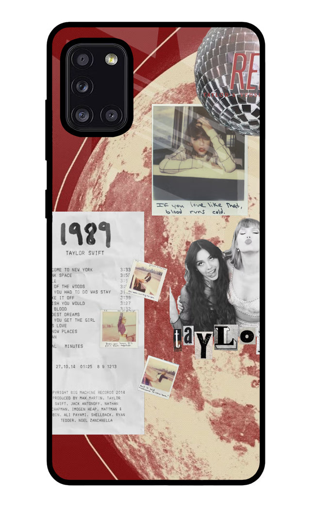 Taylor Swift Samsung A31 Glass Case