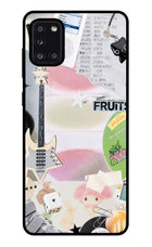 Softcore case Samsung A31 Glass Case