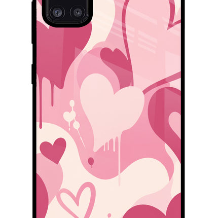 Hearty case Samsung A31 Glass Case