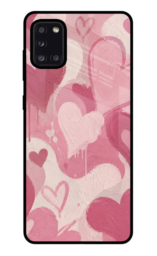 Hearty case Samsung A31 Glass Case