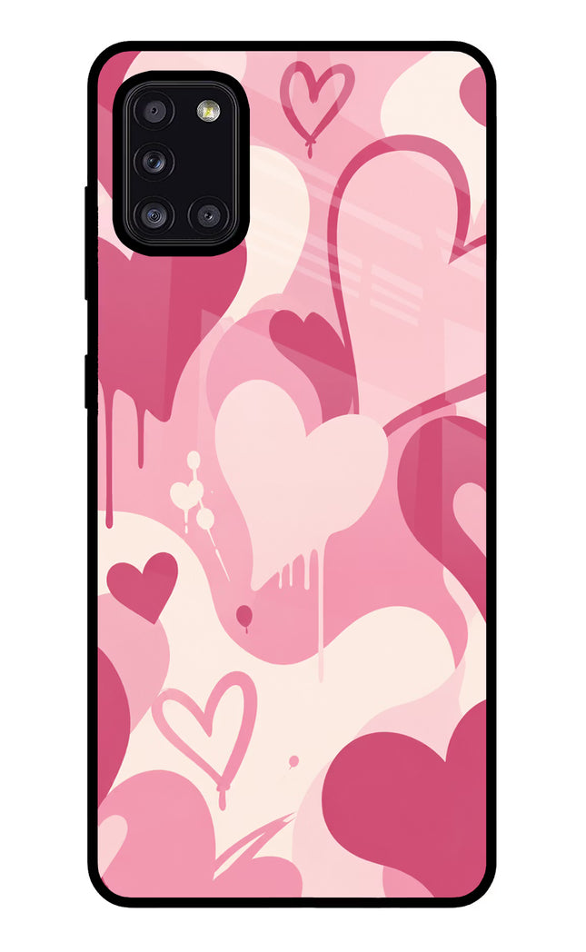 Hearty case Samsung A31 Glass Case