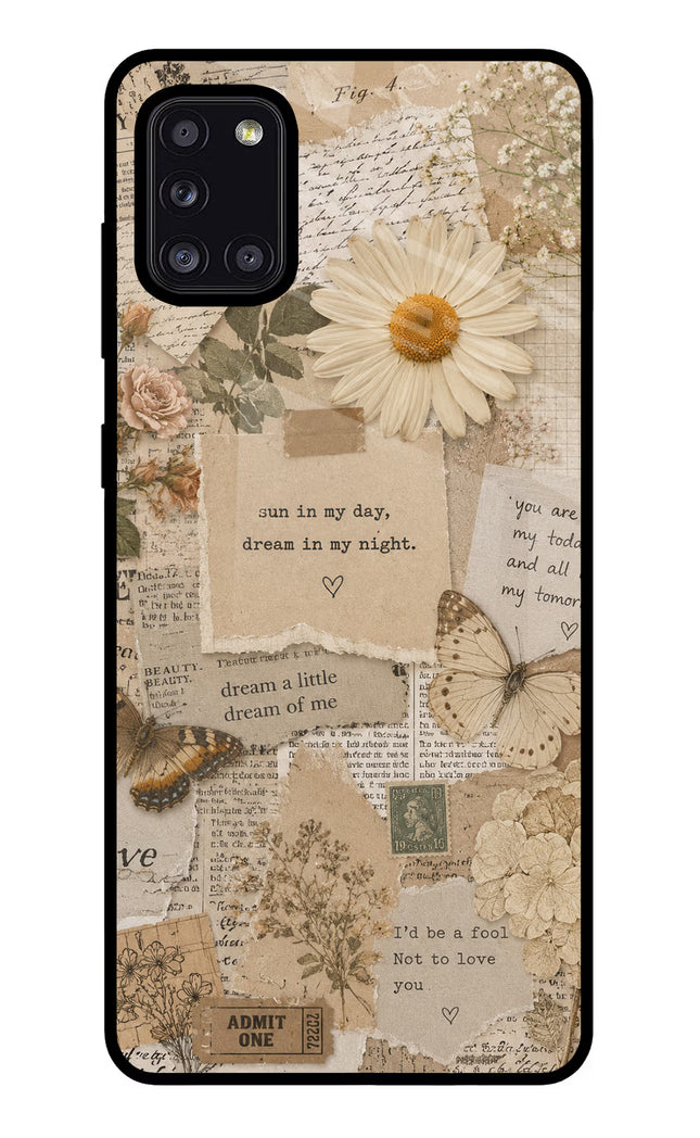 Vintage case Samsung A31 Glass Case