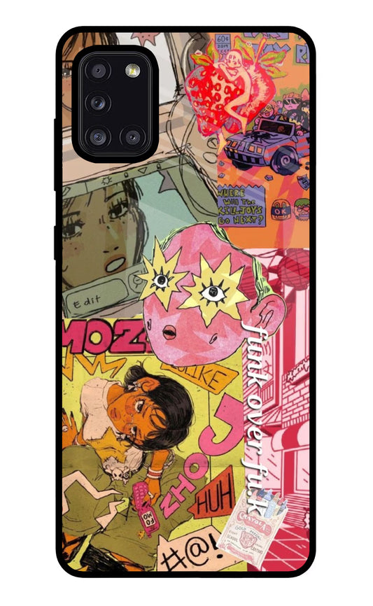 Funkover Samsung A31 Glass Case