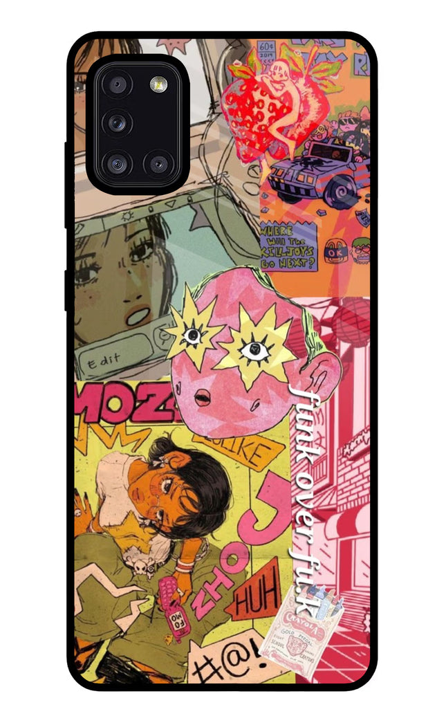 Funkover Samsung A31 Glass Case