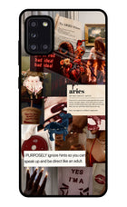 Zodiac Aries Samsung A31 Glass Case