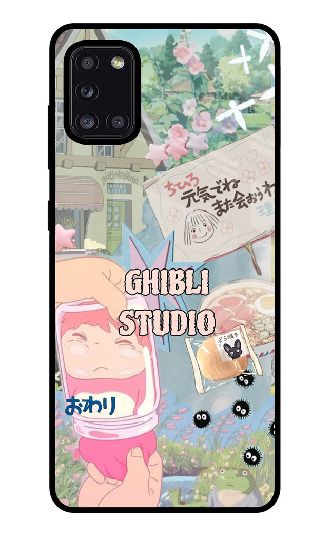 Studio Ghibli Samsung A31 Glass Case