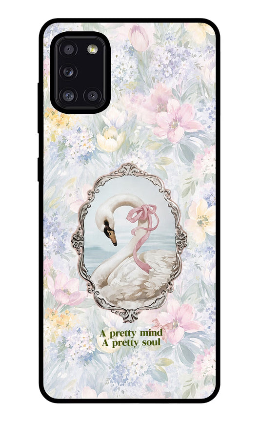 Pretty Mind Pretty Soul Samsung A31 Glass Case