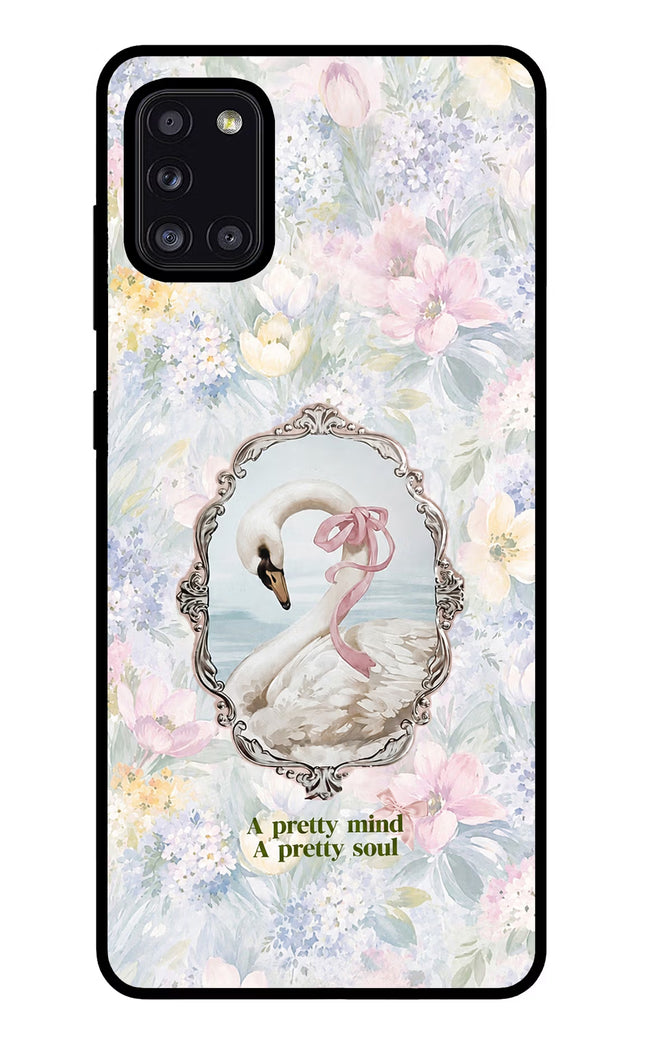 Pretty Mind Pretty Soul Samsung A31 Glass Case