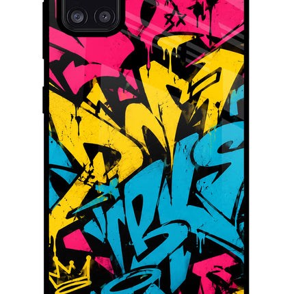 Graffiti Vibe Samsung A31 Glass Case