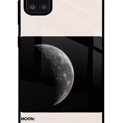 Moon Phase Samsung A31 Glass Case