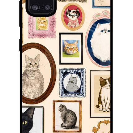 Mirror Cats Samsung A31 Glass Case