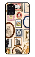 Mirror Cats Samsung A31 Glass Case